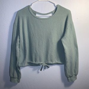 Hollister Open-Back Boyfriend Waffle T-Shirt